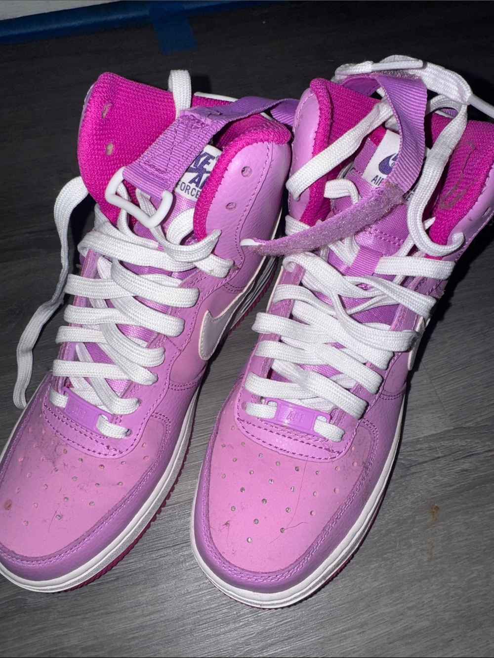 Nike High-Top Sneakers - Pink & Magenta